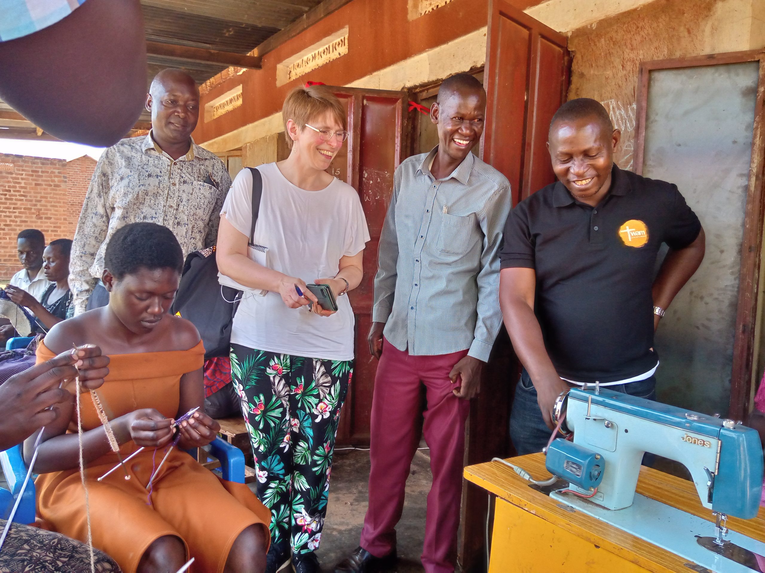 E.D undertaking Project monitoring with the Tool with a Mission Team